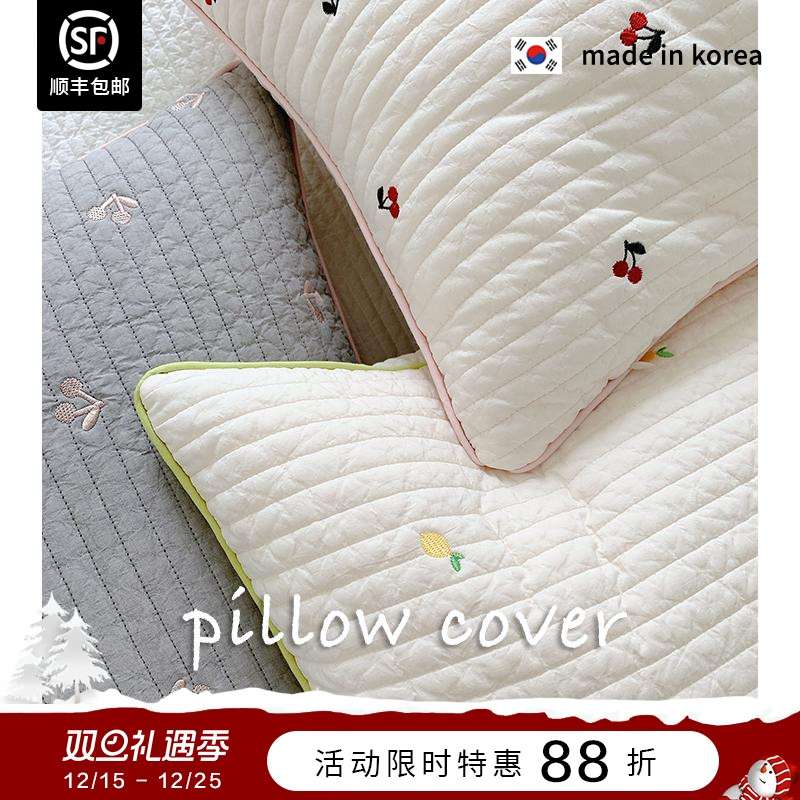 刺绣韩国枕套纯手工定制