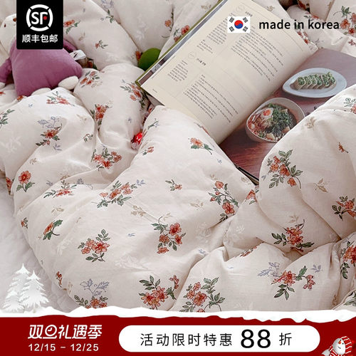 现货▲ 特惠bi眼入 DU家复古碎花ASAROOM 韩国柔软莫代尔春秋被