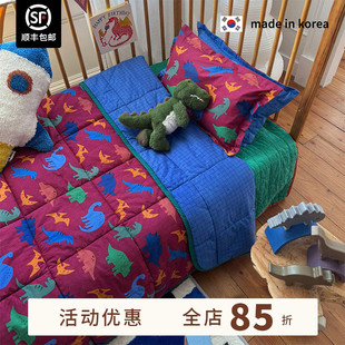 小恐龙儿童纯棉空调被一体被 韩国品牌Tinycosmos 现货 5折限量