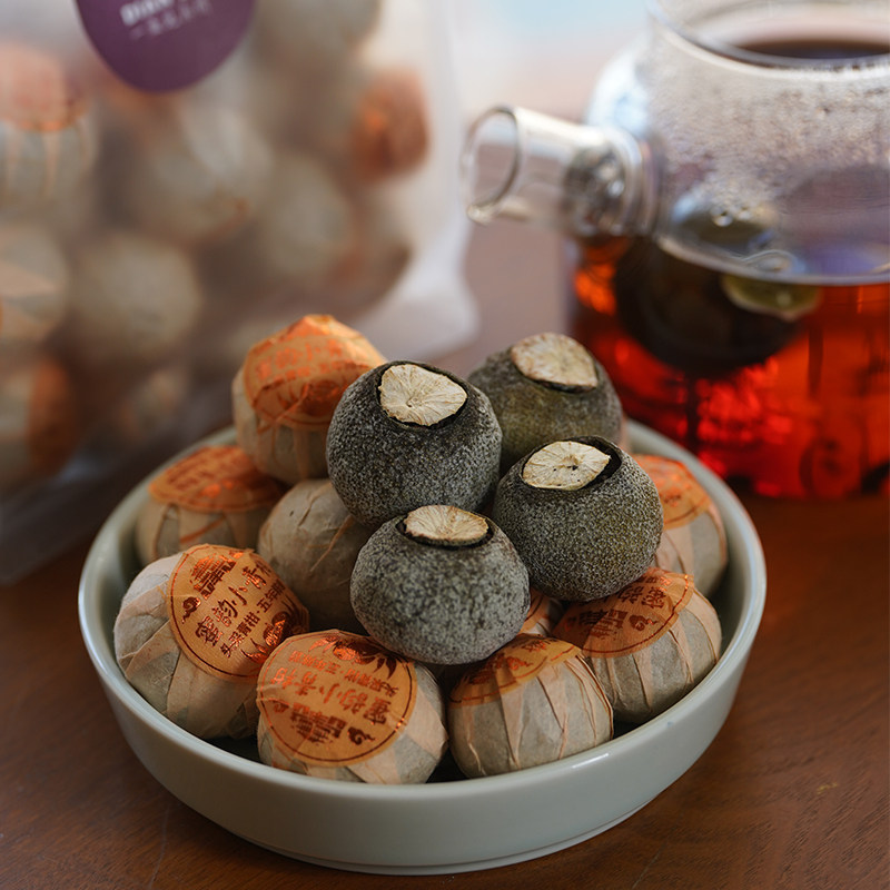 2019年正宗新会梅江老年份小青柑全生晒满霜勐海香醇特级洱茶熟茶,茶,小青柑/大红柑,淘宝优惠券,粉丝福利购,淘宝优惠卷