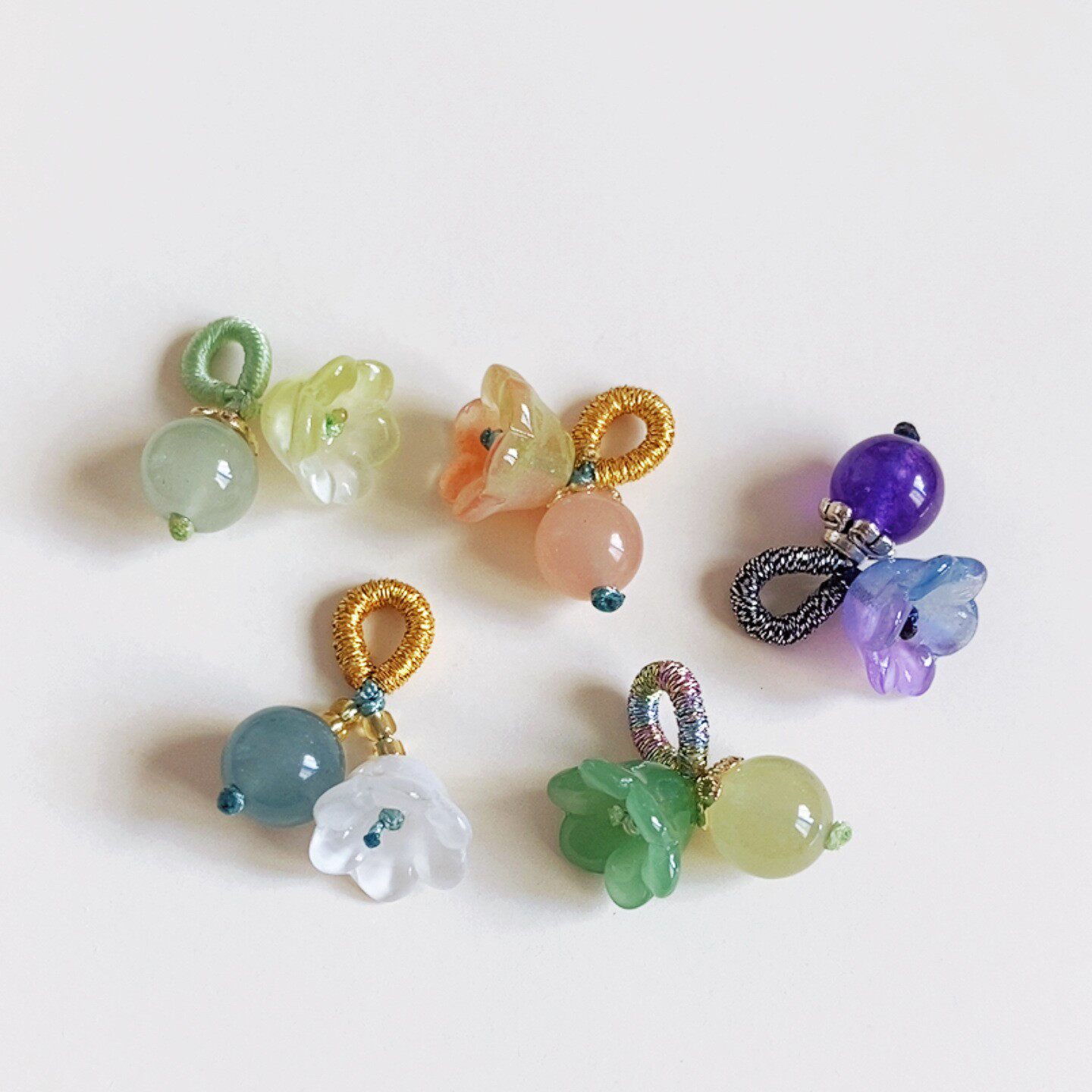 批发拿货风铃兰花桂花琉璃饰品