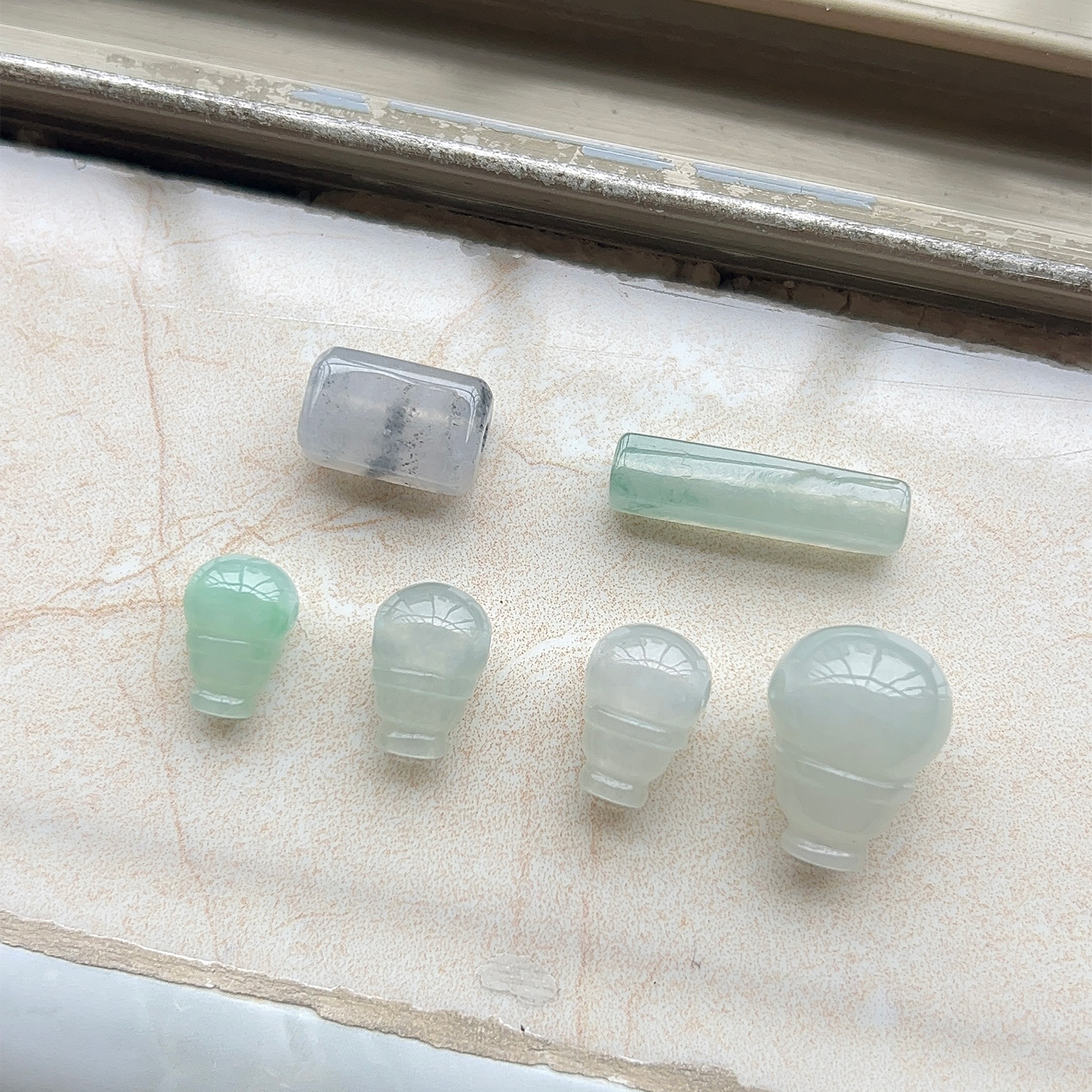 翡翠三通 | 方珠 | 路路通 | 冰种飘花 |冰乌鸡 缅甸天然翡翠A货