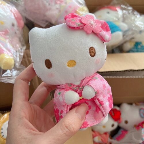 日本京都限定和服包包挂件hellokitty书包玩具毛绒玩偶公仔钥匙扣