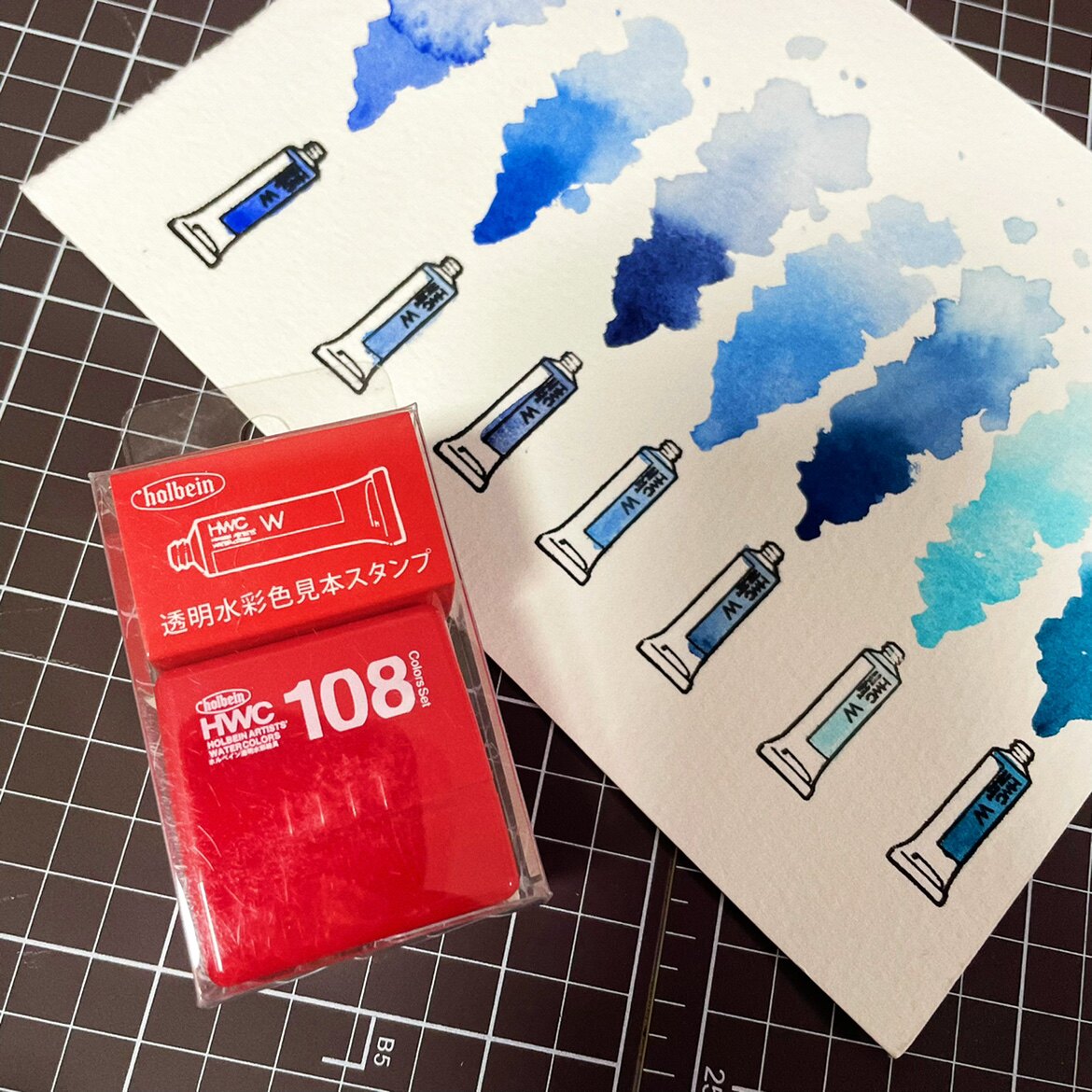 荷尔拜因印章hbmg梵高管状线稿