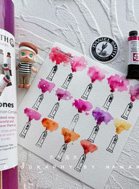 Ds大师级水彩ds酊酮14色套装热门红色系自选色水彩颜料分装