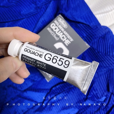 荷尔拜因g659中国白水彩颜料