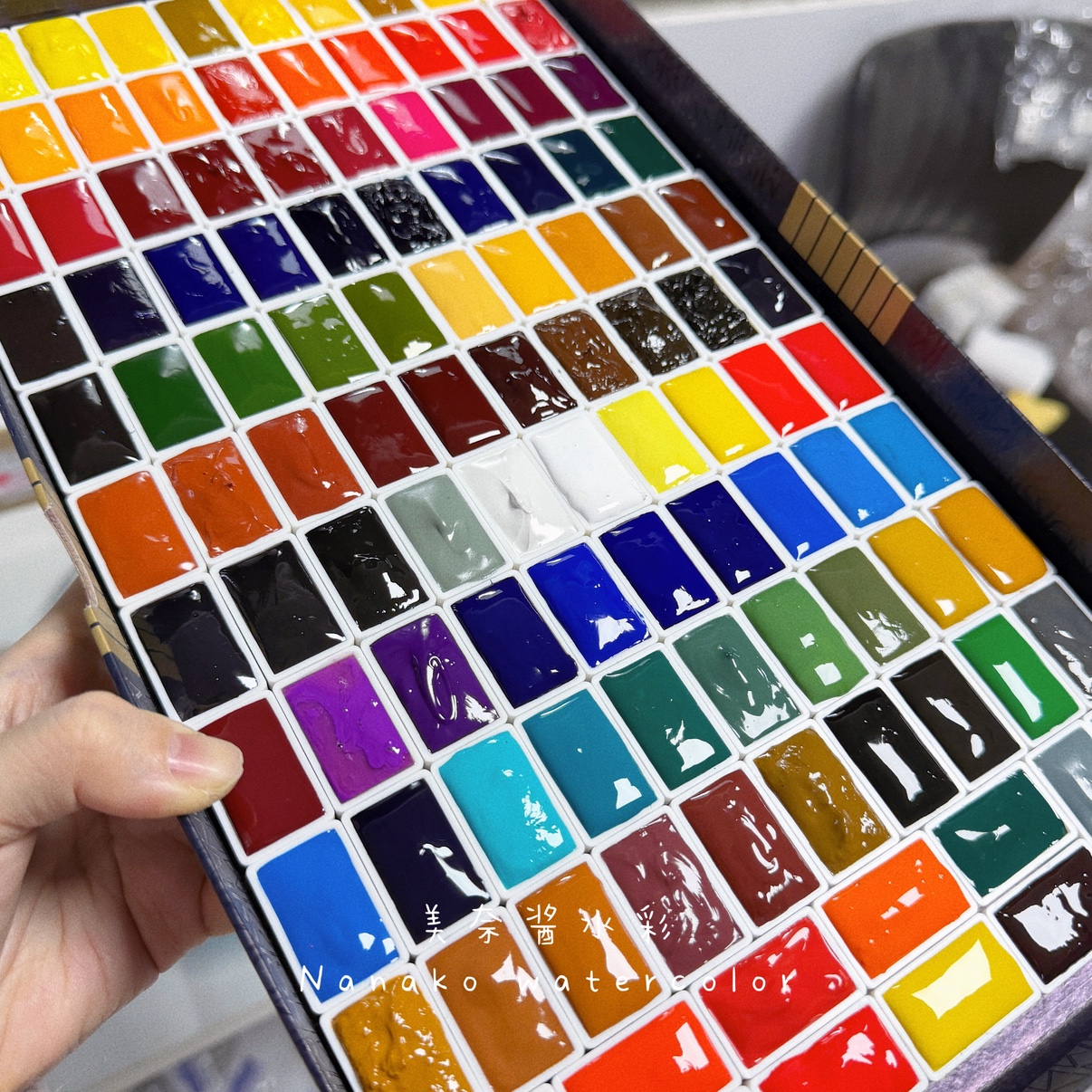 温莎牛顿艺术家级水彩颜料分装全色半块固体全块温艺水彩自选色