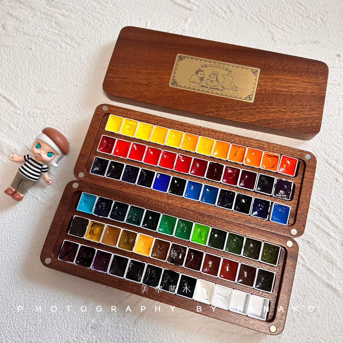 全套水彩颜料M.Graham70色固体