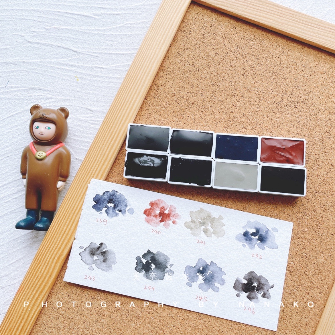 ds灰色水彩颜料分装莫兰迪高级