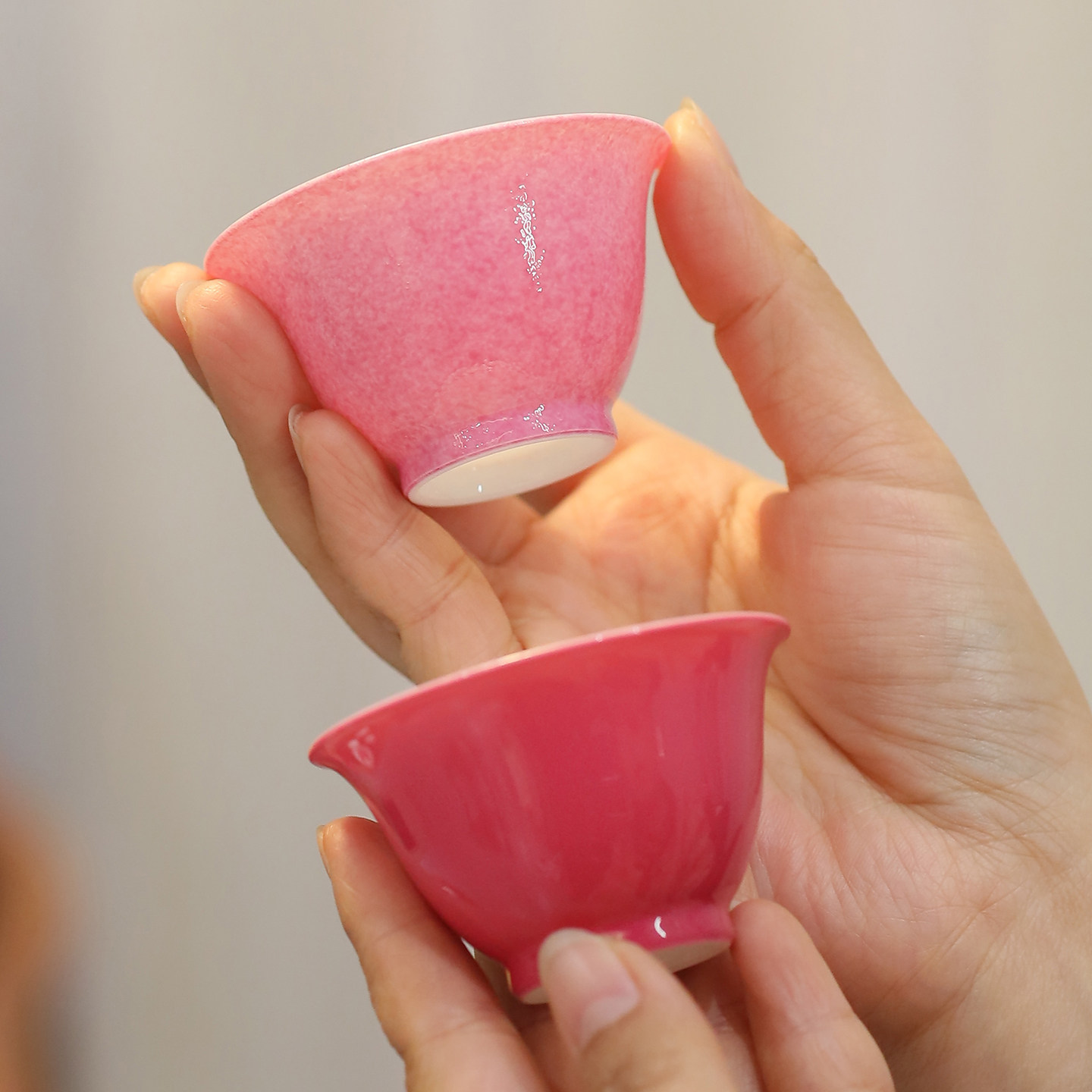 景德镇陶瓷茶杯胭脂红粉色陶瓷茶杯单个装简约茶具单杯品茶杯,餐饮具,茶杯,淘宝优惠券,粉丝福利购,淘宝优惠卷