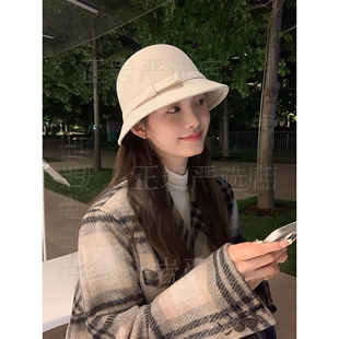 高级感超好看渔夫帽冬帽子女士冬季女高级感超好看显脸小防晒新款