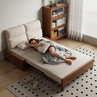 可以长期睡的沙发床折叠两用单人小户型多功能懒人公寓客厅出租房