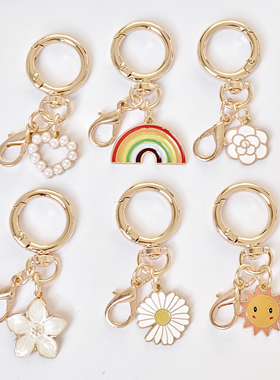 diy可打开钥匙弹簧扣开口玩偶挂件五金配件钩扣包包饰品钩扣配饰