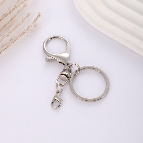 DIY玩偶玩具挂钩电镀龙虾扣双开口包包五金配件钩扣金属钥匙扣