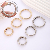 包包连接开口弹簧圈麻花扣肩带斜跨金属钩扣五金配件钥匙圈手机环