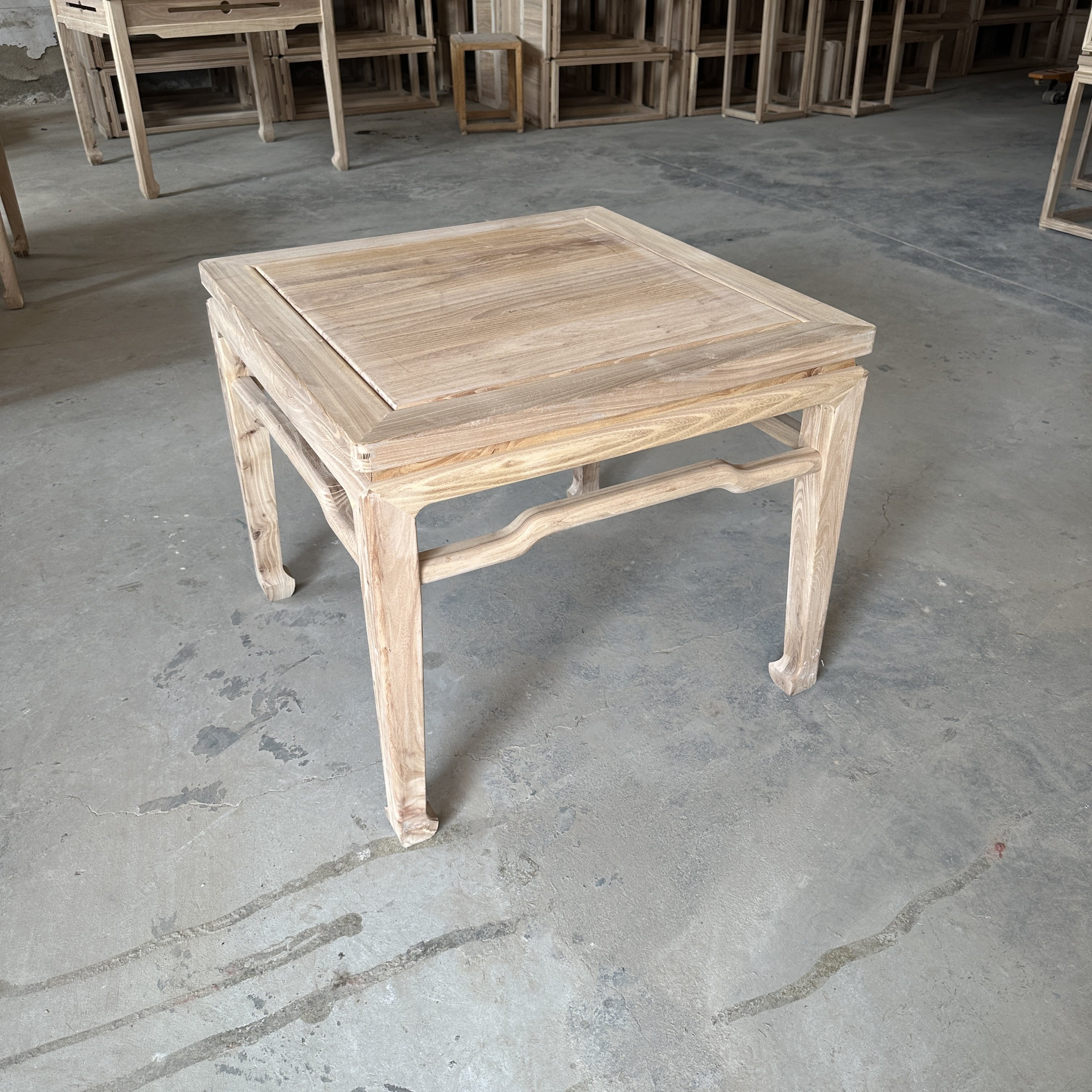 新中式老榆木实木餐桌