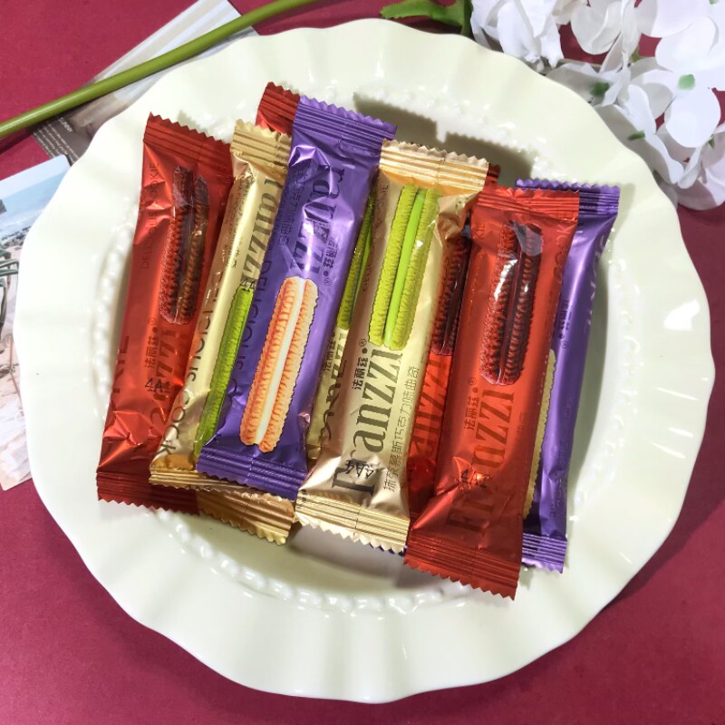 法丽兹夹心巧克力曲奇饼干抹茶味芝士味结婚喜饼下午茶点心零食