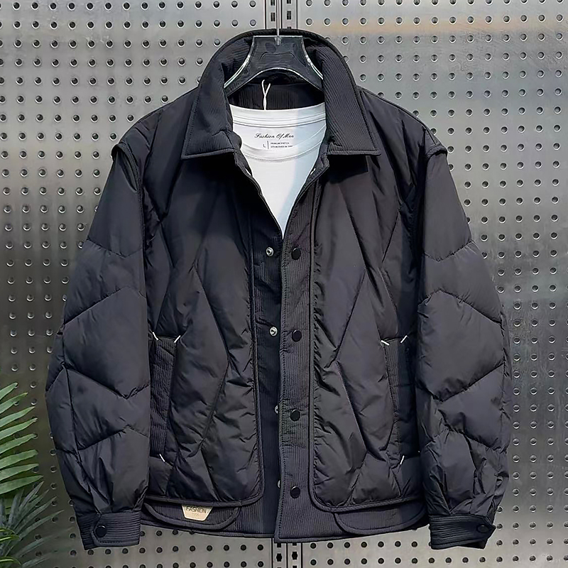 2025翻领轻薄亲肤羽绒服冬季保暖