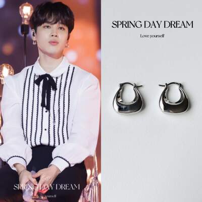 bts朴智旻jimin金属冷淡风耳环