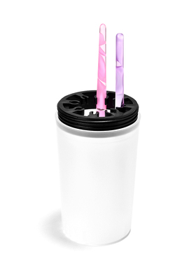 KADS 美甲工具洗笔筒洗笔杯美甲彩绘笔架白色加厚洗甲洗笔架