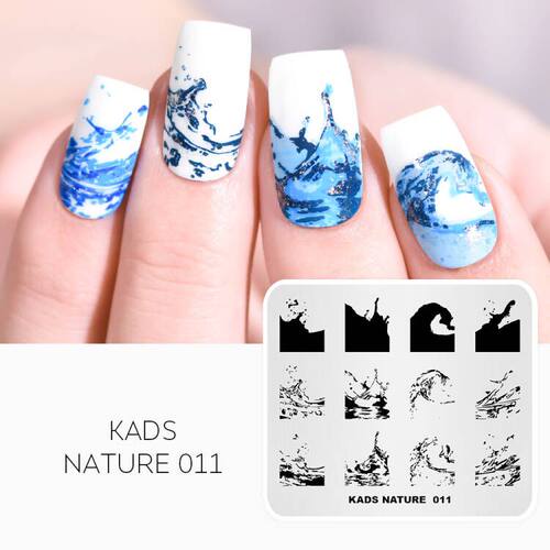 kads自然风景美甲印花板