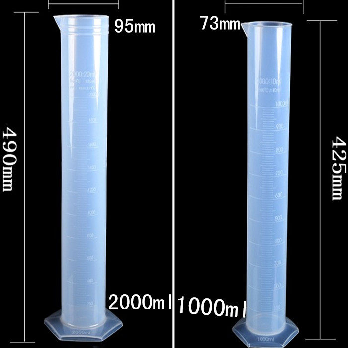 塑料量筒 量杯 10ml 25ml 50ml 100ml 250ml 500ml 1000ml 带刻度