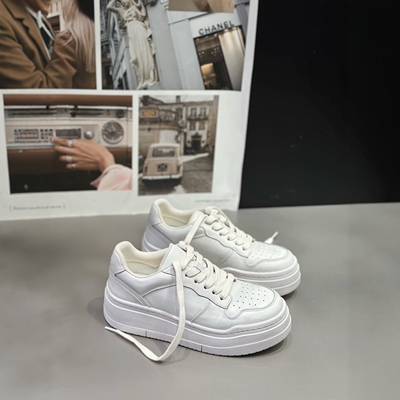 IDO做旧小白鞋女轻便软底不累脚