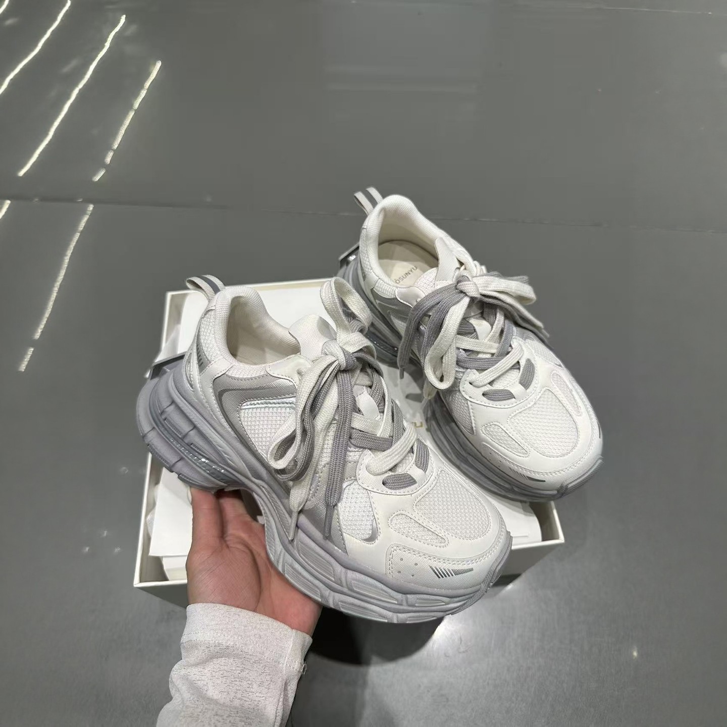 IDO鞋子女2026新款爆款春拼皮轻便增高老爹鞋女小个子时髦休闲鞋,女鞋,老爹鞋,淘宝优惠券,粉丝福利购,淘宝优惠卷