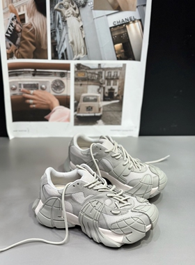 IDO2026新款今年流行爆款女鞋春款拼皮八爪鱼老爹鞋厚底休闲鞋女