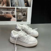 IDO2025新款今年流行爆款冬季女鞋真皮女厚底小白鞋板鞋女休闲鞋