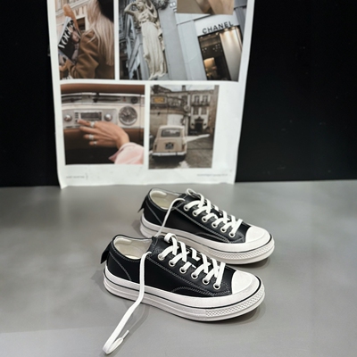 idsunyu做旧复古板鞋女软底低帮