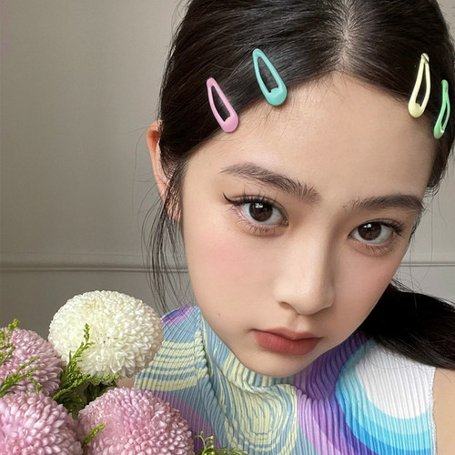 彩色mini刘海夹可爱发饰