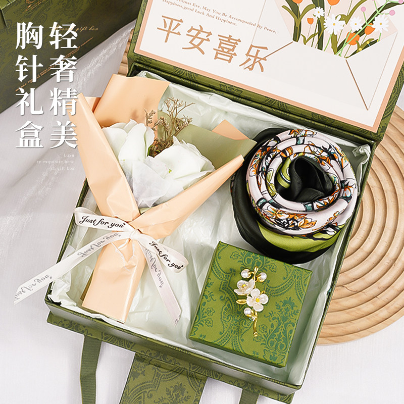 礼物送姐妹伴娘轻奢精美胸针礼盒