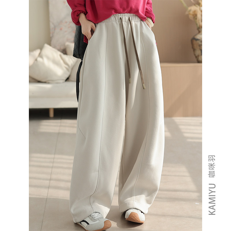 咖咪羽松弛风一裤多穿阔腿裤哈伦裤大码时尚百搭宽松休闲直筒长裤