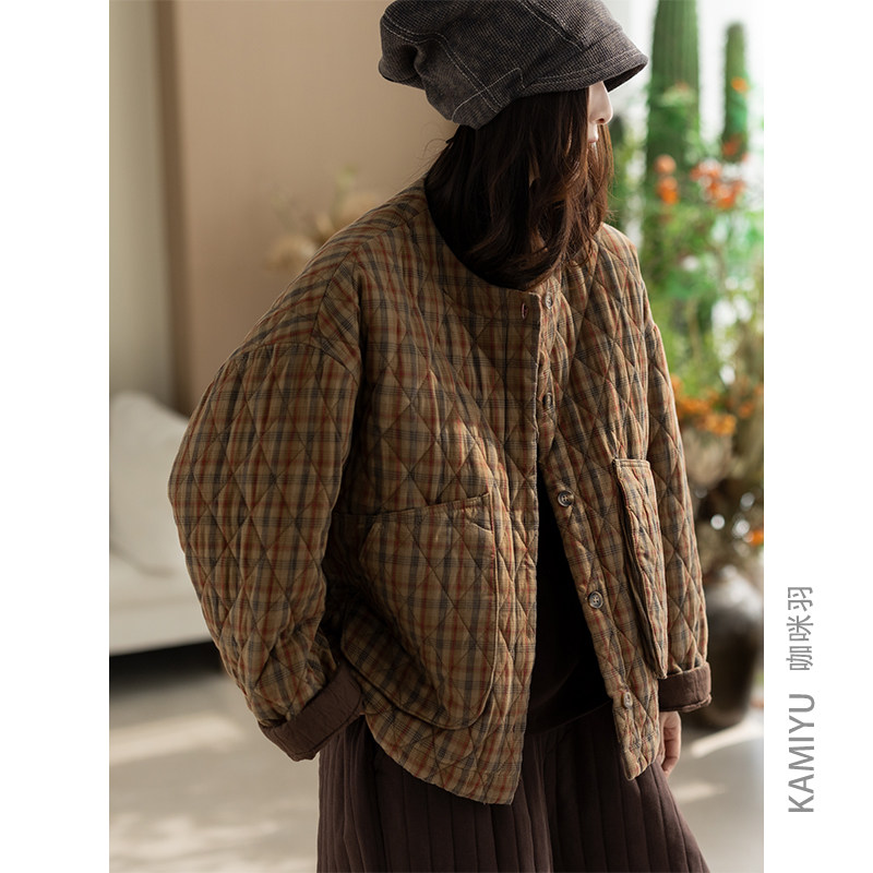 咖咪羽棉服女秋冬新款女士棉袄宽松休闲流行好看百搭气质女装棉衣
