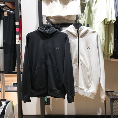 NIKE耐克男装2024冬季款简约休闲运动连帽夹克针织外套FV8603-010