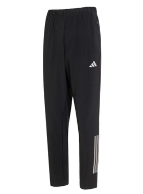 Adidas阿迪达斯男装2024夏季新款梭织透气休闲运动跑步长裤IM7484