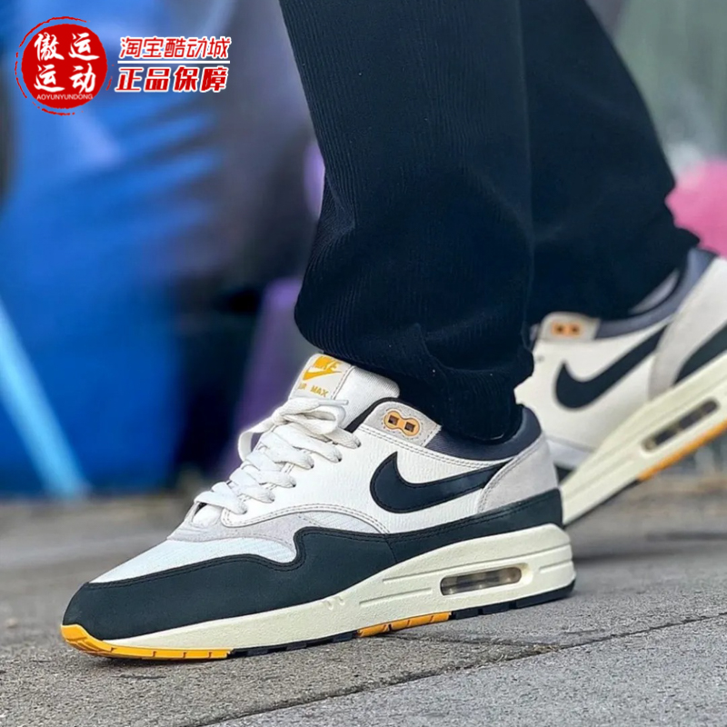 NIKE耐克2024春新款男鞋AIR MAX 1气垫运动低帮跑步鞋 FN7487-133