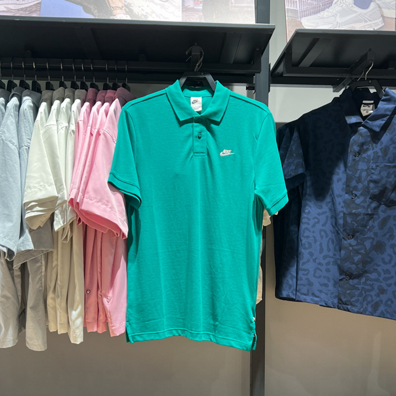 耐克男装2024夏季新款运动休闲短袖POLO衫舒适纯棉T恤 FN3895-365