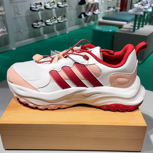 正品ADIDAS阿迪达斯大童2024冬款MAXXWAVY厚底运动鞋老爹鞋JR3336