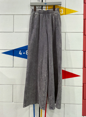 正品ADIDAS阿迪达斯三叶草女裤2024冬纯棉宽松运动休闲长裤IY7399