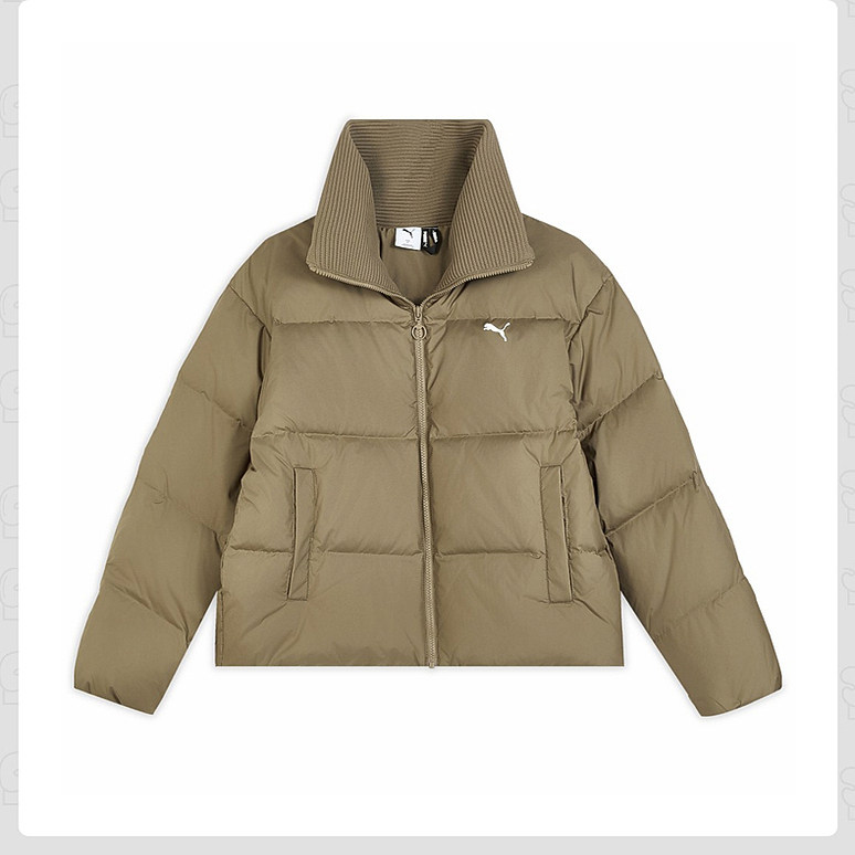 PUMA彪马女装2025冬新款保暖短款鸭绒外套运动羽绒服635807-01-93