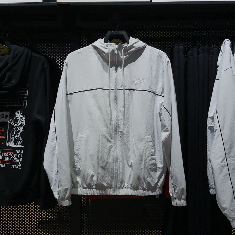 NIKE耐克男装2025春新款梭织耐磨休闲运动连帽夹克外套HJ2013-025