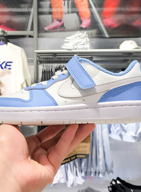 耐克COURT BOROUGH LOW幼童魔术贴运动休闲鞋2025夏季 DV5457-128