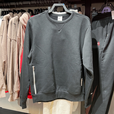 耐克男装2025春款宽松简约百搭舒适运动休闲长袖套头衫IB1870-010