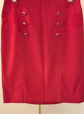喀啦女装专柜正品红色短裙半身裙C370