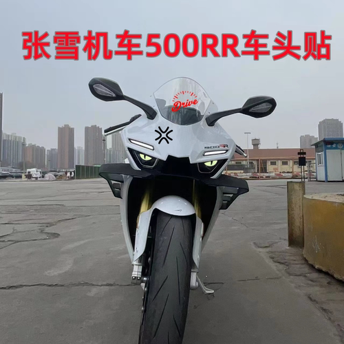 适用25款张雪机车500RR风挡拉花摩托车改装恶魔眼睛立体夜光贴纸