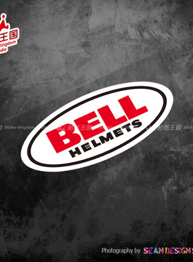 美国 BELL 复古头盔贴纸 个性装饰摩托车改装防水防晒反光贴花 11
