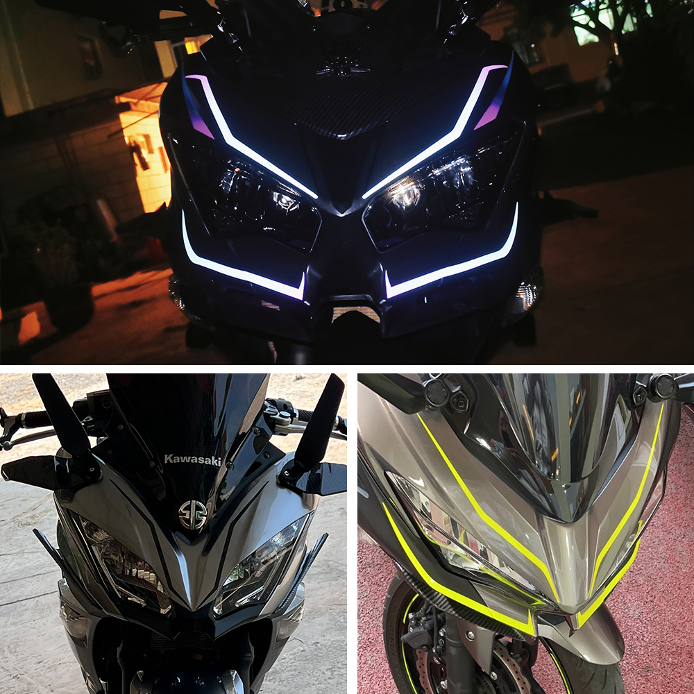 适用于川崎摩托车头拉花忍者NINJA400 H2 H2SX防水防晒贴纸改装饰