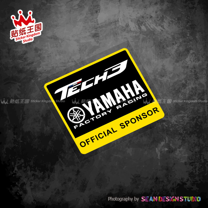 YAMAHA motogp雅马哈车队 tech3 R1R3R6R7摩托车改装贴纸反光贴24